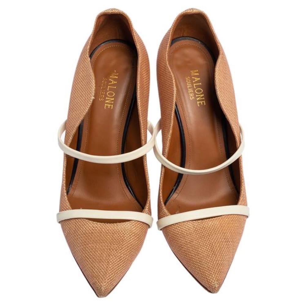 Malone Souliers RAFFIA HEELS